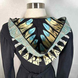 RARE Medium Mara Hoffman Painted Feathers Wrap Hoodie